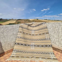 Cargar imagen en el visor de la galería, Handmade Moroccan Authentic Berber Wool Rug  - Dunes of the Atlas
