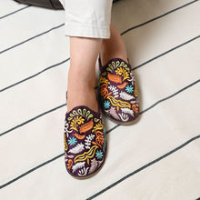 Load image into Gallery viewer, Floral Embroidered Women&#39;s Belgha - Stylish Comfort
