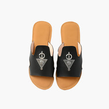 Load image into Gallery viewer, Handcrafted Moroccan Leather Sandals with Traditional Berber Silver Adornments
