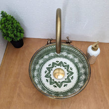 Load image into Gallery viewer, Moroccan Handcrafted Porcelain Sink - Premium Quality &amp; Timeless Elegance
