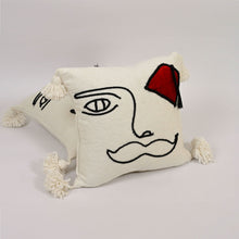 Lade das Bild in den Galerie-Viewer, Decorative moroccan man pillow - Handmade Embroidered Moroccan
