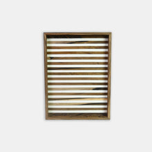 Load image into Gallery viewer, Stripes wooden and Resin Serving Tray
